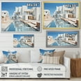thumbnail image 4 of Designart "Minimalist Passage White Canal Elegance II" Architecture Floater Framed Wall Art Print, 4 of 7