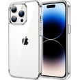thumbnail image 1 of AmPm Case for iPhone 14 Pro 6.1-Inch, Non-Yellowing Shockproof Phone Bumper Cover, Anti-Scratch Clear Back (Clear), 1 of 6