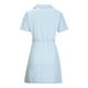 thumbnail image 5 of Vestido de mezclilla delgado con bolsillo sexy con cremallera de manga corta con cordones en la cintura de moda de verano para mujer Fridja  bnh3663, 5 of 8