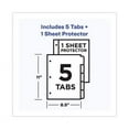 thumbnail image 4 of Clear Easy View Plastic Dividers With Multicolored Tabs And Sheet Protector, 5-Tab, 11 X 8.5, Clear, 1 Set | Bundle of 5 Sets, 4 of 7