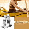 thumbnail image 2 of QUMONIN 2Pcs Kayak Paddle Clips Deck Mounted Paddle Clamps Stainless Steel Paddles Holders Boat Clamps, 2 of 8