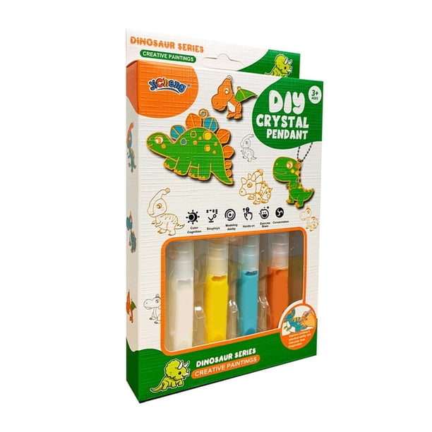 Kit de pintura de cristal para manualidades, grafiti tridimensional para hornear, colorear y pegar (20 ml)