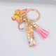 thumbnail image 1 of Llaveros acrílicos con letras de mariposa, llaveros de cristal con alfabeto inglés para mujer, anillo con borlas, soporte para llavero, accesorio de regalo colgante Tan Jianjun unisex, 1 of 2