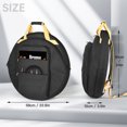 thumbnail image 2 of Bolsa para platillos de 22 pulgadas asas para estuche para platillos y correas de mochila impermeables a prueba de golpes, 2 of 9