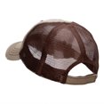 thumbnail image 3 of Cowboy Silhouette Embroidered Frayed Mesh Cap - Brown OSFM, 3 of 5