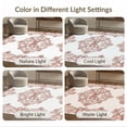 thumbnail image 7 of ODIKA Pink Ribbon Scroll Border Alfombra Para Cuarto Vintage Refined Structured for Home Office, Gaming Room, Under Desk, Non-Slip Chair-Friendly, 7 of 7