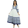 thumbnail image 2 of Bimba Women Anarkali Kurta Kurti Casual Tunic 3/4 Sleeve Ethnic Clothing, 2 of 6