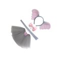 thumbnail image 3 of yingyy Costume d'Éléphant Oreilles Bandeau Nœud Papillon Queue avec Tutu Spectacle Carnaval pour Robe Scène, 3 of 6
