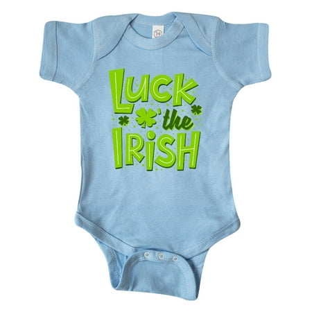 

Inktastic St. Patrick s Day Luck O the Irish Shamrock Replacing O Gift Baby Boy or Baby Girl Bodysuit