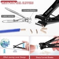 thumbnail image 3 of Toe for Thick Toenails with Wide Jaw Opening, Large for Seniors with Long Handle, Heavy Duty Sharp Fingernail Clipper Nail Cutter Gifts for Men Women Adults, 3 of 4