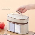 thumbnail image 4 of Sac à Lunch Isotherme pour Adultes Étanche (Tech 3 Couches) - Grand Sac Isotherme pour Travail, Voyage et Extérieur / Compatible avec Bento Box et Bouteille d'Eau / Réutilisable, Léger et Lavable en Machine, 4 of 4