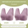 thumbnail image 2 of WREESH 2 Pack Bra Adaptive Bra Women Elegant No Underwire Gathered Bra with Thin Cup and Adjustable Elegant Lace Bra Underwear Back-Smoothing Seamless Bra Underwear Pink, 2 of 4
