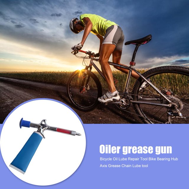 Pistola de grasa lubricante para bicicleta de aluminio para herramientas de servicio de bicicleta MTB de montaña