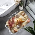 thumbnail image 3 of 1pc Seashells Absorbent Non-Slip Bathroom Thickened Flannel Rug Decor,Soft,Quick Drying,Suitable For Indoor/outdoor Use,Bathrooms,Bedrooms,Kitchens,Terrace,Laundry Rooms,16"x24", 3 of 7