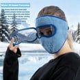 thumbnail image 2 of Fleece Thermal Mask with Removable Goggles, Winter Running Warm Mask with Full Face Protection, Breathable Windproof No Fog for Men and Women Running Skiing Hiking Cycling, 2 of 8