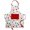 Christmas Fun, variant on PETGLE Cotton Aprons for Women with Pocket, Adjustable Strap & Waist Ties - Washable Aprons for Baking, Cooking, Gardening (27.5 x 33 Inches - Farm Rooster)