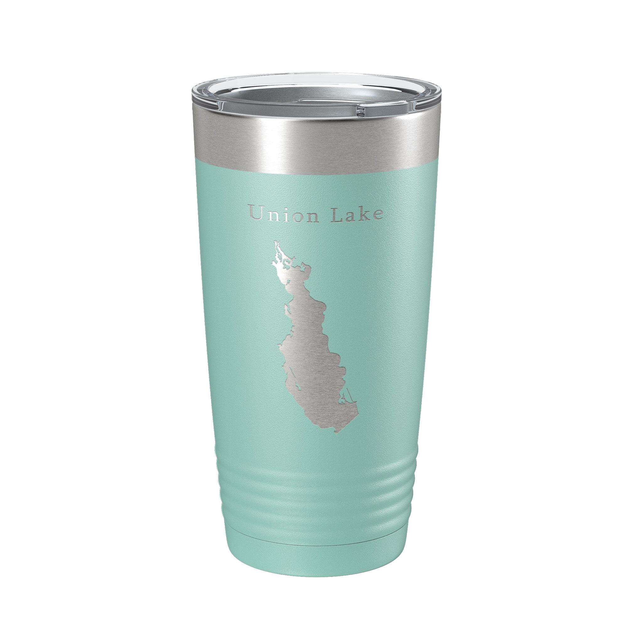 Union Lake Map Tumbler Travel Mug Insulated Laser Engraved Coffee