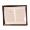 thumbnail image 1 of jifeng Medal Display Case Medal Shadow Box Collectible Tabletop Decor with Clear Window Walnut color, 1 of 8
