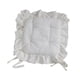 thumbnail image 4 of Cojín para silla con volantes, antideslizante, cuadrado, cómodo y suave Flor blanca, 4 of 8