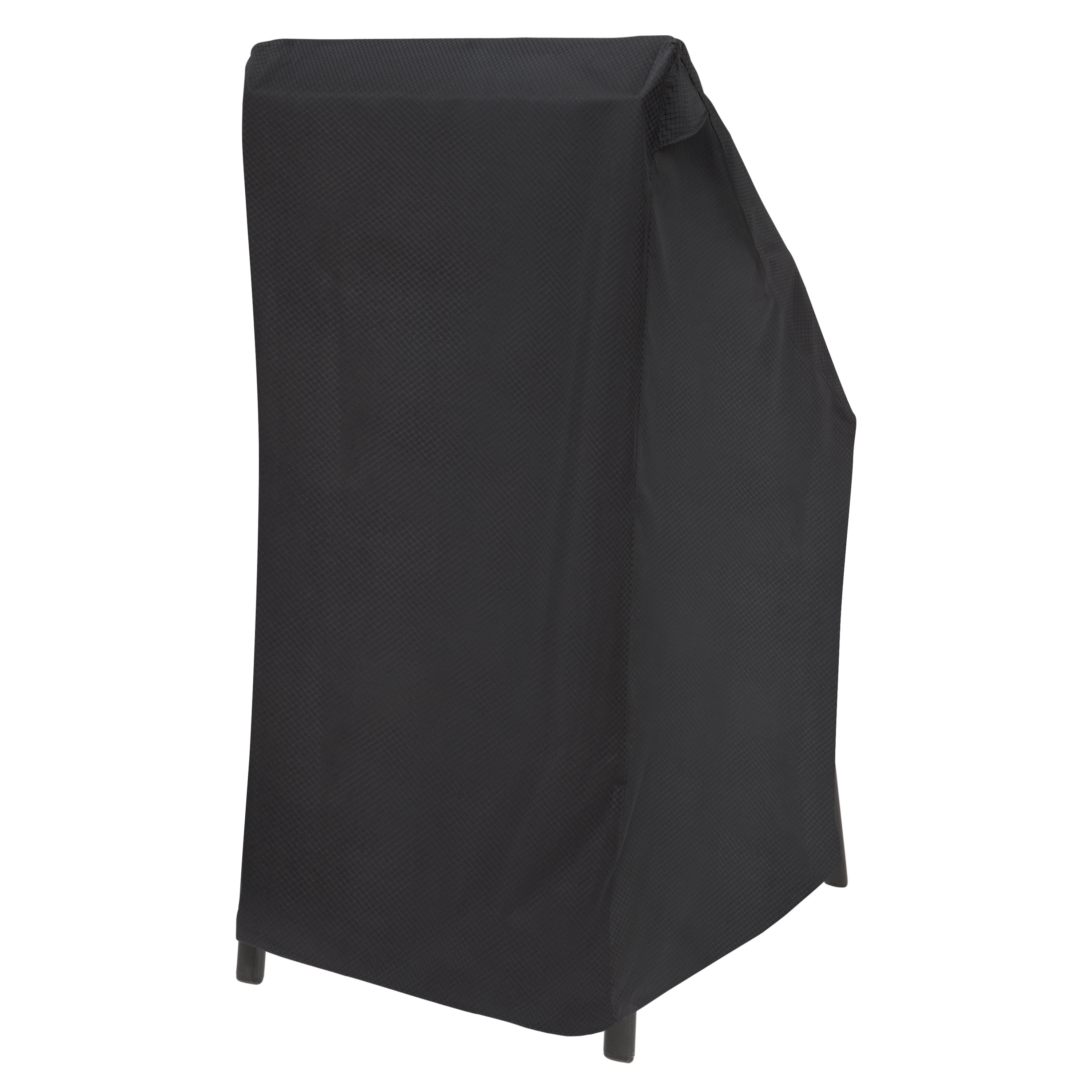 Modern Leisure Black Diamond Waterproof, Stackable Patio Chair Cover, 27"L x 27"W x 49"H, Black
