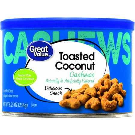 Great Value Toasted Coconut Cashews, 8.25 Oz (Best Way To Toast Pine Nuts)