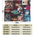 thumbnail image 3 of Blanket Colby Musics Brock Throw Flannel Blankets Warm Soft Cozy Fuzzy Air Conditioning Blanket for Living Room Sofa Bed Gift Blankets for All Seasons 30"x40", 3 of 6