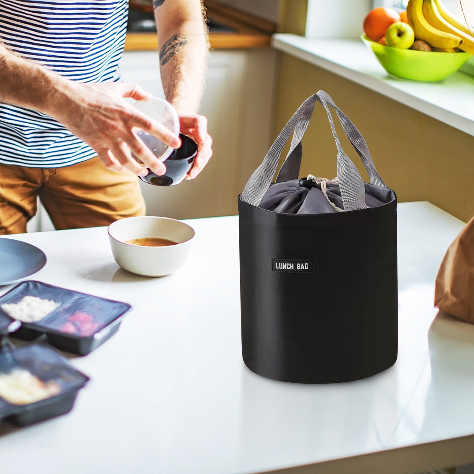 GFHFHITJ Lunch Box Cylinder Insulation Lunch Box Bag Insulation