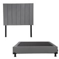 thumbnail image 1 of Box Base Cama Matrimonial + Cabecera Argos Gris, 1 of 7