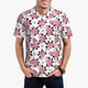 thumbnail image 1 of Balery Rose Flowers Camisa Polo de Hombre con Estampado, de Manga Corta y Tejido Medio, Camisa Tipo Golf Polo-Large, 1 of 6