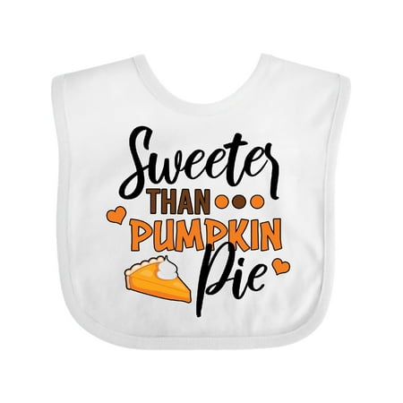 

Inktastic Thanksgiving Sweeter Than Pumpkin Pie Gift Baby Boy or Baby Girl Bib