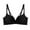 Black, variant on Women Seamless Solid Bra French 3/4 Cup Underwire U Back Open Design Summer Lightweight Bralette for Comfort XL Red