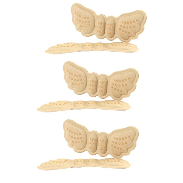 Almohadil Adhesintideslizante para Los Agarres Del Talón Protector de Pntils de Zapatos de Esponja Usable - Beige Fino Sunnimix c Almohadilla del cojín del talón