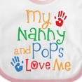 thumbnail image 4 of Inktastic Nanny and Pops Love Me Grandkids Boys or Girls Baby Bib, 4 of 4