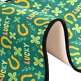 thumbnail image 6 of SKYSONIC 2'X6' St Patrick Lucky Shamrock Runner Rug with Rubber Backing, Golden Horseshoe Non Slip Entryway Rug Runner Washable Soft Area Rug Carpet for Hallway Bedroom Kitchen Decor, 6 of 6
