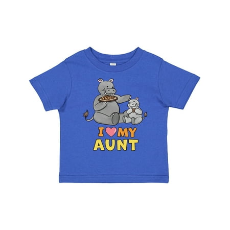 

Inktastic I Love My Aunt Hippos Gift Toddler Boy or Toddler Girl T-Shirt