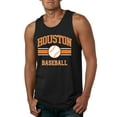 thumbnail image 1 of Wild Bobby City of Houston Baseball Fantasy Fan Sports Men's Tank Top, Black, Small, 1 of 6