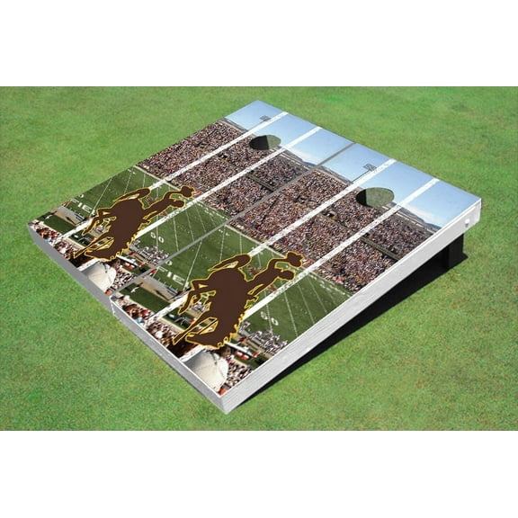 University Of Wyoming Cowboys Stadium Long Strip Themed Cornhole Boards