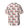 thumbnail image 6 of Lsque Mothers Day print Men's Cuban Collar Short Sleeve Shirt Summer Beachwear Casual Button Down Fashionable Vacation Leisure Shirt-3X-Large, 6 of 7