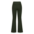 thumbnail image 3 of Patlollav Womens Slim Fit Comfortable Solid Color Pocket Casual Flared Pants, 3 of 6