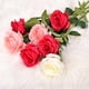 thumbnail image 1 of Ramo de franela individual de rosas de simulación, 10 Uds., decoración de boda para el hogar, 1 of 2