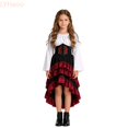 thumbnail image 2 of LYHaoo Girls Child Outfits For Halloween Medieval Outfit For Girls Seafaring Adventure Dress,Dress Up Outfits(8-9 Years), 2 of 7