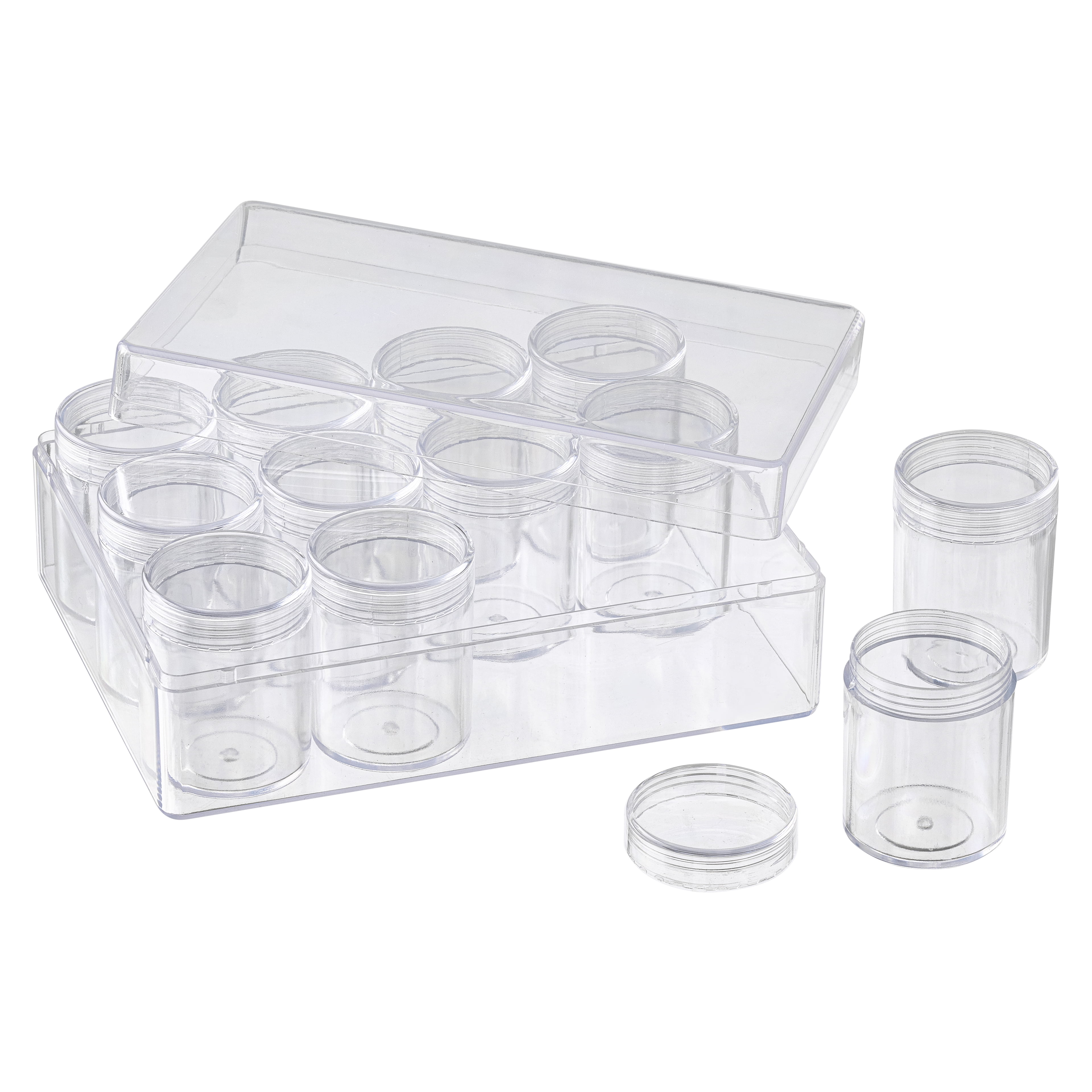 12 Pack: 12 Jar Bead Organizer by Bead Landing