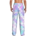 thumbnail image 3 of Daiia Rainbow Scales Men's Sleep Pant with Pockets and Drawstring,Pajama Pants-Small, 3 of 9