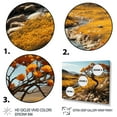 thumbnail image 3 of Designart "Monochrome Yellow And Grey Tree Euphony VII" Landscape Trees Floater Framed Wall Art Print, 3 of 7