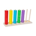 thumbnail image 2 of Juego de juguetes de secuenciación de cuentas para niños, apilador a juego, bloque de apilamiento preescolar, clasificación de colores para niños de, 2 of 9
