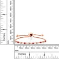 thumbnail image 3 of Gem Stone King 0.63 Ct Round E-F Lab Grown Diamond Red Ruby 18K Rose Gold Plated Silver Bracelet for Women, 3 of 3