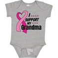 thumbnail image 3 of Inktastic Breast Cancer Awareness I Support My Grandma Pink Ribbon Boys or Girls Baby Bodysuit, 3 of 5