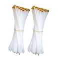 thumbnail image 4 of 100 Pcs Petits Mâts de Drapeau Durables avec Capuchons de Drapeau Accessoires de Sport de Réunion (Blanc), 4 of 8