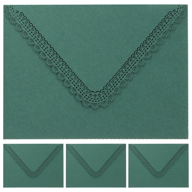 KAKOWELY 4 sobres huecos para tarjetas de invitación, para despedidas de soltera, bodas y cumpleaños.