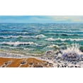 thumbnail image 3 of Francis, Sandra 24x17 Black Modern Framed Museum Art Print Titled - Wind White Waves, 3 of 5